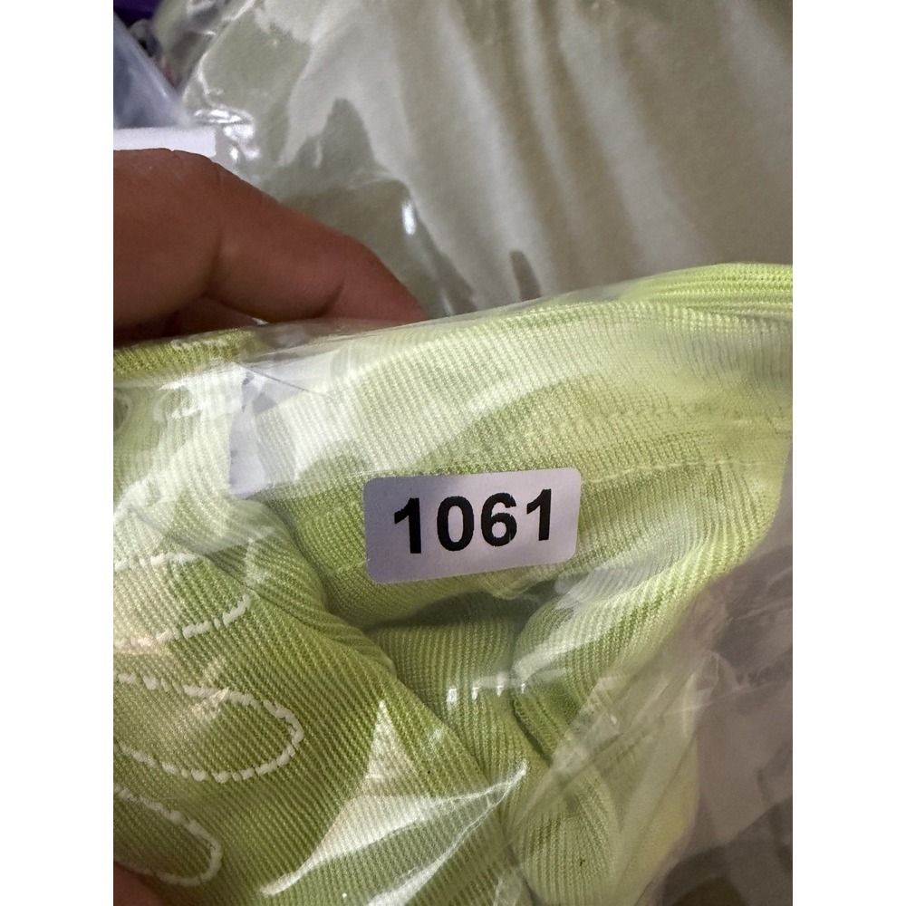 Y2K Amy Too Byer California Flower Power Lime Green Daisy Midi Dress USA 16 - Picture 6 of 6
